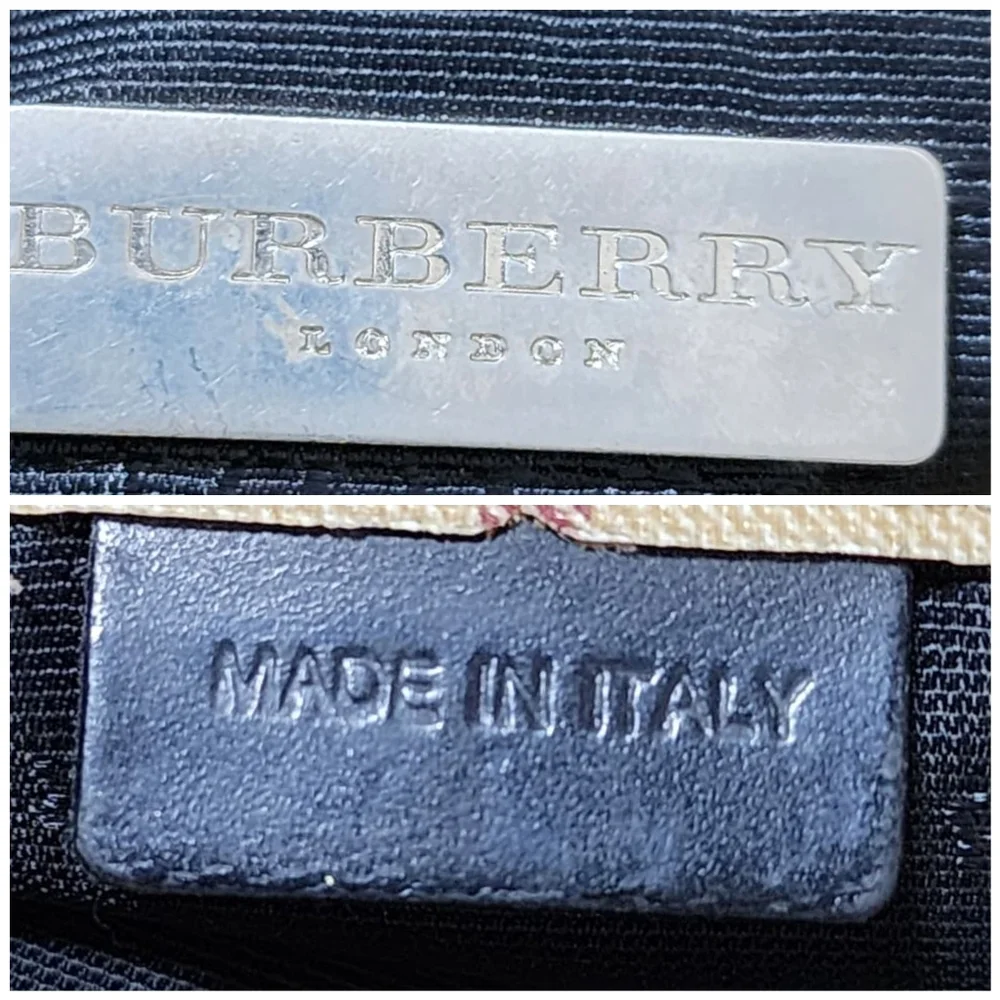 BURBERRY Vintage Nova Check Hand Bag Beige/Black - Picture 4 of 14